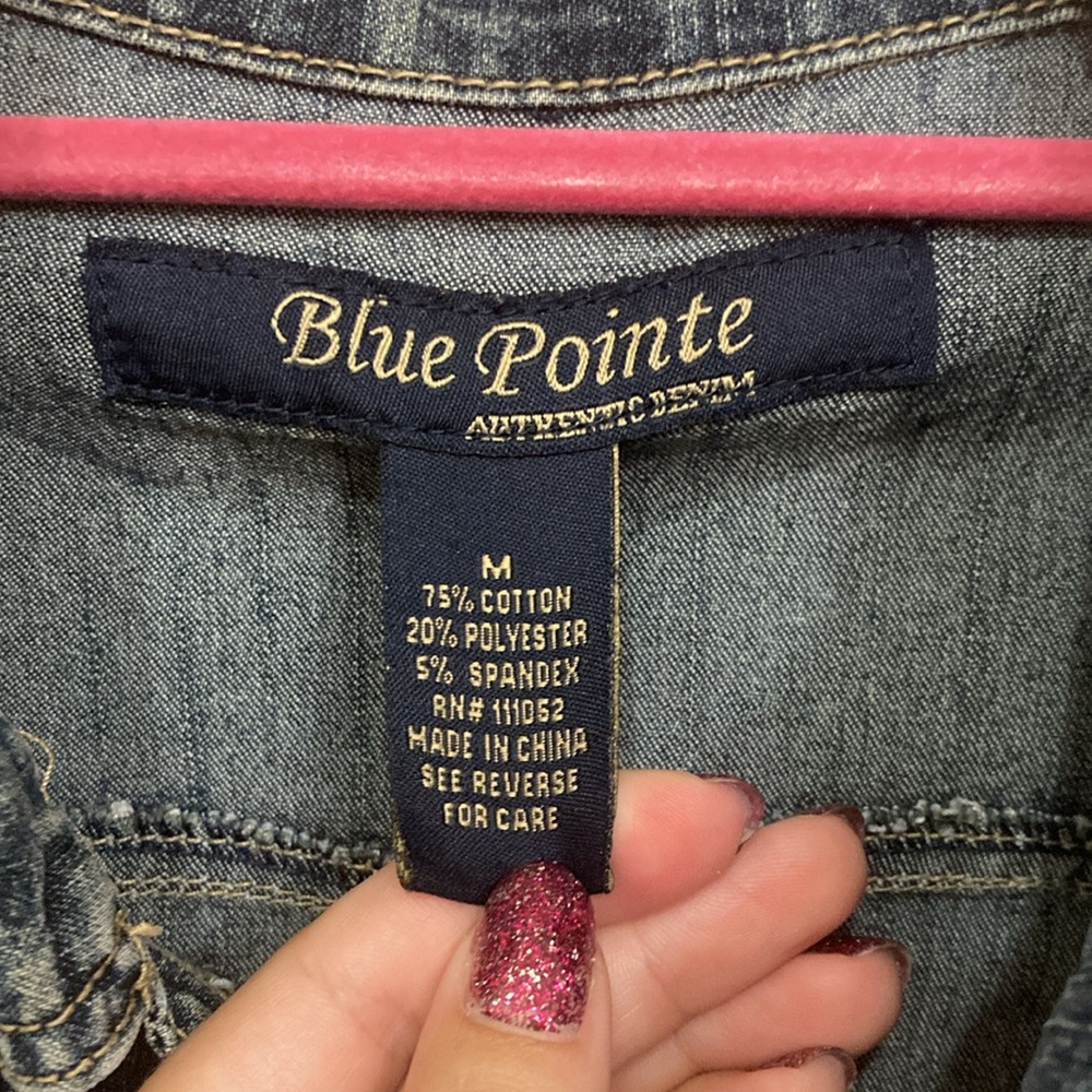 Y2K Cropped Denim Jacket - Picture 5 of 7